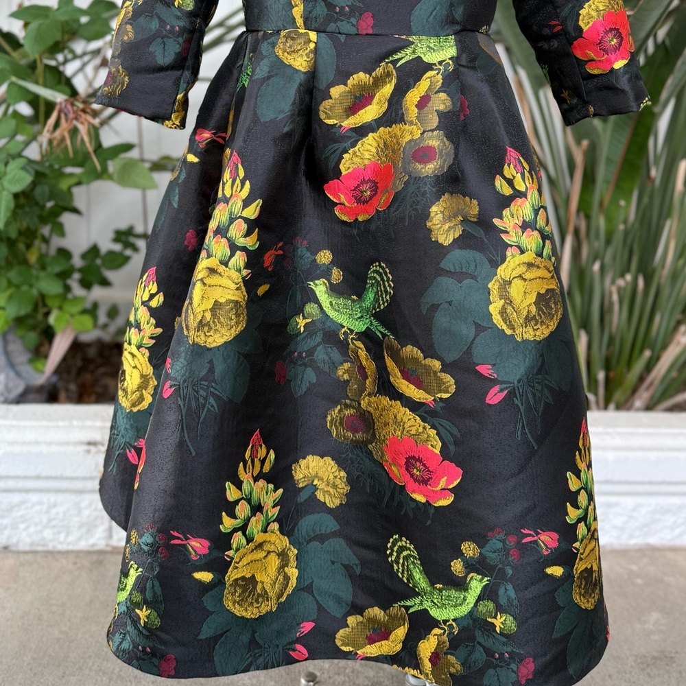 Ashro Black Floral Dress unique gown - Picture 15 of 16